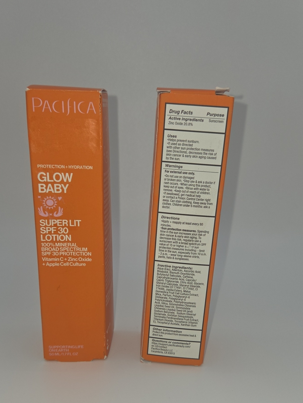 Pacifica Glow Baby Super Lit SPF 30 Lotion - Bright Orange Packaging